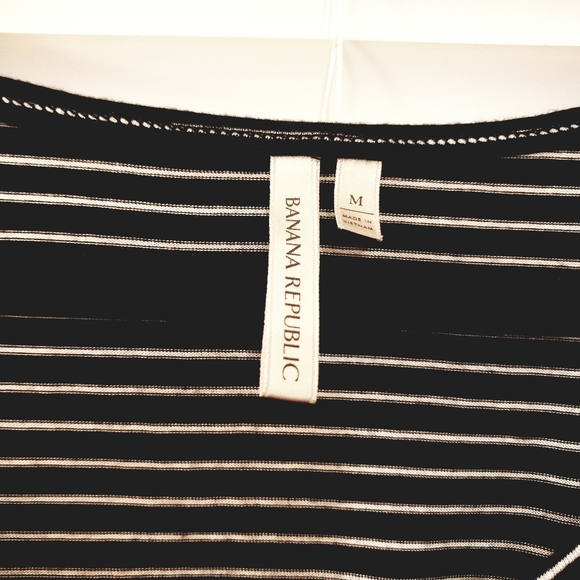 Banana Republic Scoop Neck Striped Tee - Picture 3 of 3